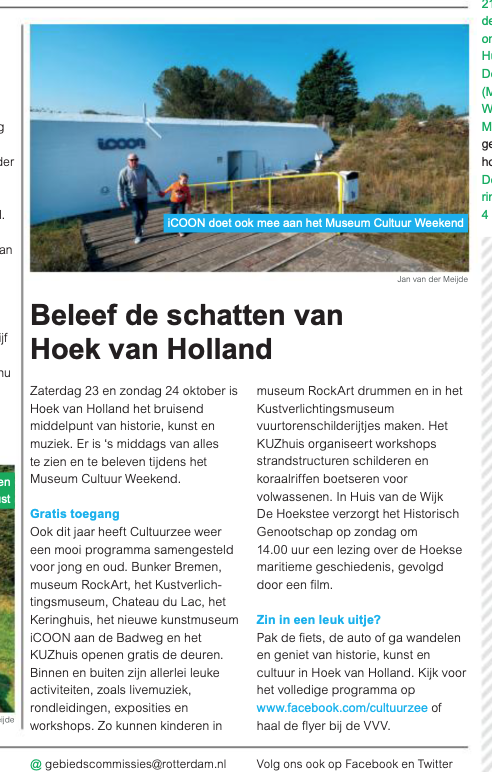 iCOON in De Hoekse Krant